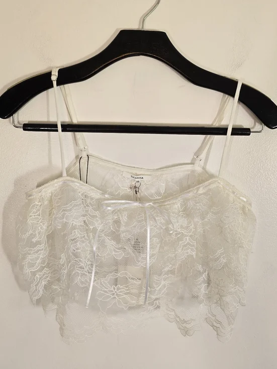Tularosa Amelia Lace Top in White XS - Picture 4 of 10